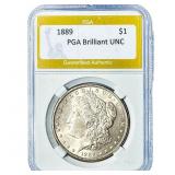 1889 Morgan Silver Dollar PGA Brilliant UNC
