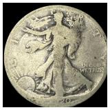 1920-D Silver Walking Liberty Half Dollar  NICELY