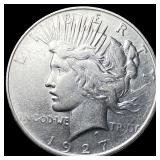 1927-D Peace Silver Dollar NEARLY  UNCIRCULATED
