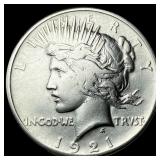 1921 Silver Peace Dollar CLOSELY UNCIRCULATED