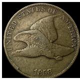 1858 Flying Eagle Cent ABOUT UNCIRCULATED