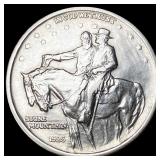 1925 Silver Stone Mountain Half Dollar  CLOSELY U