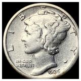 1926-S Silver Mercury Dime CLOSELY  UNCIRCULATED