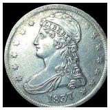 1837 Capped Bust Half Dollar CLOSELY  UNCIRCULATE