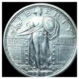 1917 Type 1 Standing Liberty Quarter CLOSELY  UNC