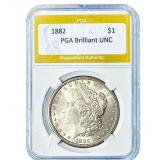 1882 Morgan Silver Dollar PGA Brilliant UNC