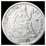 1876 Silver Seated Liberty Dime UNCIRCULATED