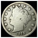 1912-S Liberty Head Nickel NICELY CIRCULATED