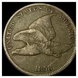 1858 Flying Eagle Cent ABOUT UNCIRCULATED