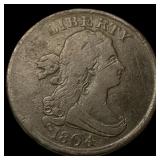 1804 Draped Bust Half Cent LIGHTLY CIRCULATED