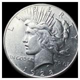 1928 Peace Silver Dollar CHOICE AU