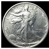 1918 Silver Walking Liberty Half Dollar  NEARLY U
