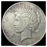 1934-S Silver Peace Dollar CLOSELY  UNCIRCULATED
