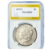 1879-S Morgan Silver Dollar PGA MS63