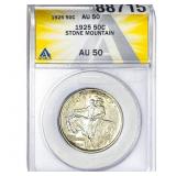 1925 Stone Mountain Half Dollar ANACS AU50
