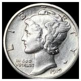 1919-S Silver Mercury Dime NEARLY  UNCIRCULATED