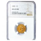 1895 Wheat Cent NGC MS65 RB
