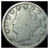 1912-S Liberty Head Nickel NICELY CIRCULATED
