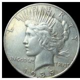 1935 Silver Peace Dollar CLOSELY UNCIRCULATED