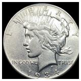 1934-S Silver Peace Dollar NEARLY UNCIRCULATED