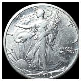 1916-D Silver Walking Liberty Half Dollar  CLOSEL
