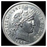 1907 Silver Barber Dime UNCIRCULATED