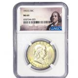 1953-S Franklin Half Dollar NGC MS65