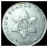 1853 Silver Three-Cent Piece UNCIRCULATED