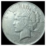 1927-D Silver Peace Dollar NEARLY UNCIRCULATED