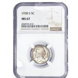 1938-S Jefferson Nickel NGC MS67