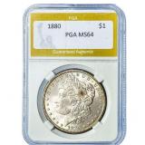 1880 Morgan Silver Dollar PGA MS64