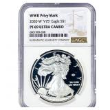 2020-W Silver Eagle NGC PF69 Ultra Cameo