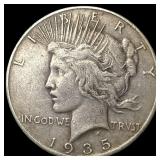 1935-S Silver Peace Dollar ABOUT UNCIRCULATED