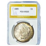 1885 Morgan Silver Dollar PGA MS63