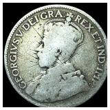 Canada 1920 Silver 25 Cents NICELY CIRCULATED