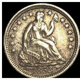 1853 Arrows Seated Liberty Half Dime NEARLY  UNCI