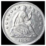 1857 Seated Liberty Half Dime UNCIRCULATED