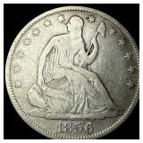 1856 Seated Liberty Half Dollar NICELY  CIRCULATE