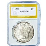 1889 Morgan Silver Dollar PGA MS63