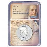 1953 Franklin Half Dollar NGC PF67