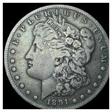 1891-S Silver Morgan Dollar NEARLY UNCIRCULATED