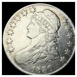 1830 Capped Bust Half Dollar CLOSELY  UNCIRCULATE