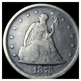1875-S Silver Twenty Cents NEARLY  UNCIRCULATED