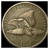 1858 Flying Eagle Cent ABOUT UNCIRCULATED