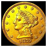 1879-S Gold $2.50 Liberty Head Quarter Eagle CLOSE