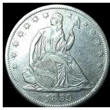 1859-S Silver Half Dollar CLOSELY UNCIRCULATED