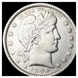 1896-O Silver Barber Quarter CLOSELY  UNCIRCULATE