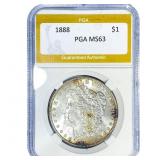 1888 Morgan Silver Dollar PGA MS63