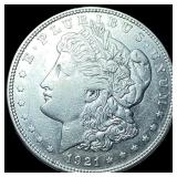 1921-D Morgan Silver Dollar NEARLY  UNCIRCULATED