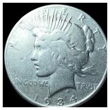 1934 Peace Silver Dollar ABOUT UNCIRCULATED